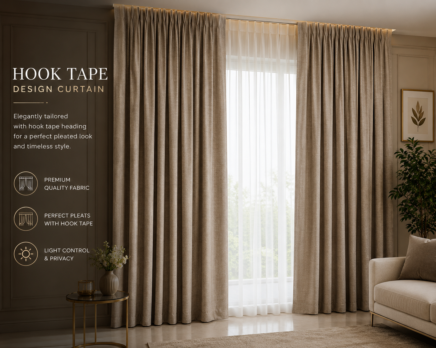 Hook Tape Curtains